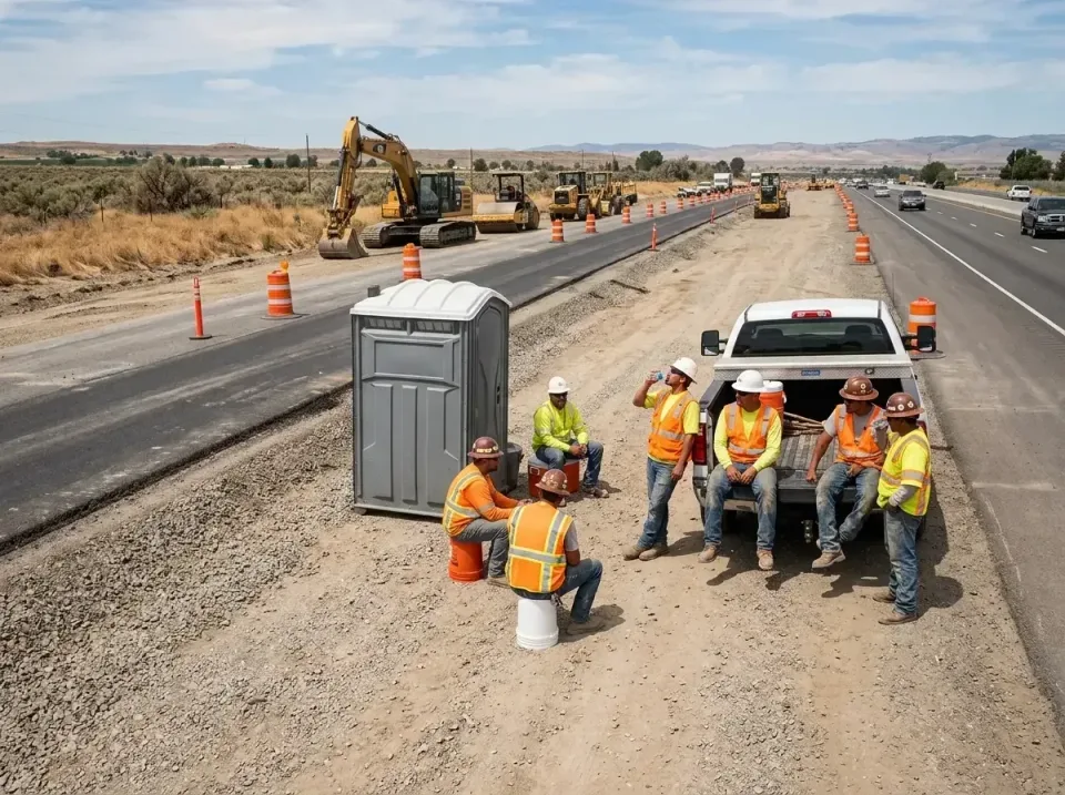 highway-road-construction-crew-007 — frequently asked questions, Porta Potty and Restroom Rentals in Heceta Beach, OR
